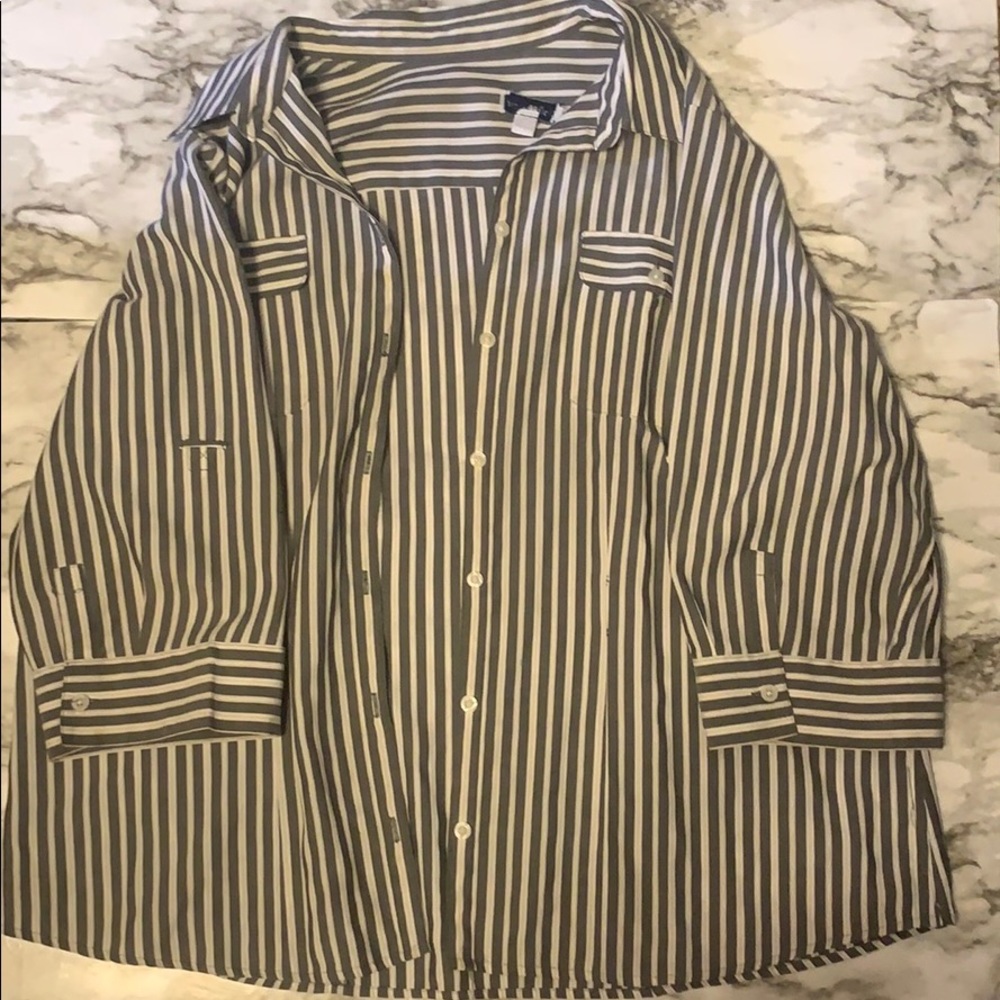 Striped Button Up
